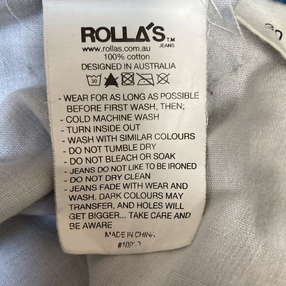 Rolla's Stub Slim Short Leg Distressed Jeans Sz 30X32 - Picture 8 of 14